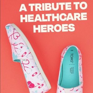 Toms Nurses Week Shoes Size 7, NWOT